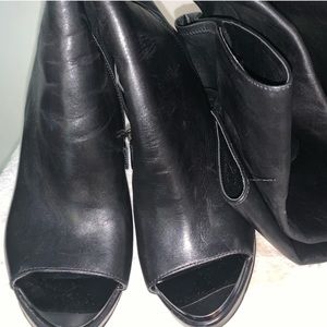 BCBG Leather OTK Boots